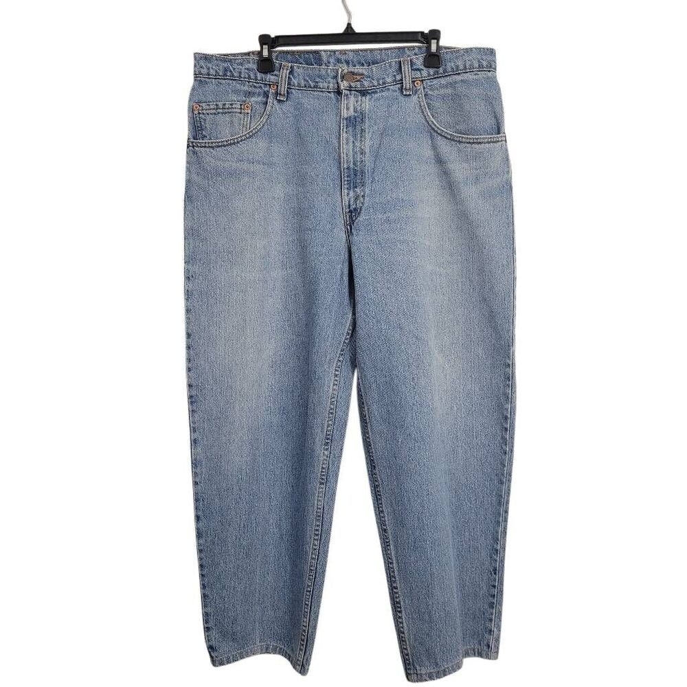 Vintage 90s Levi's 560 Loose Fit Tapered Leg Denim Jeans Sz‎ 38x28.5 Light Wash